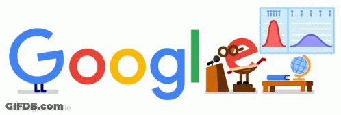 Google Logo With Heart And Globe GIF