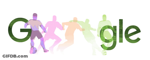 Google Logo With Soccer Player GIF