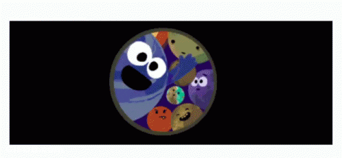 Google Logo With Telescope And Globe GIF