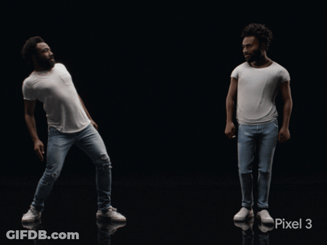 Google Pixel 3 Celebrating Win GIF