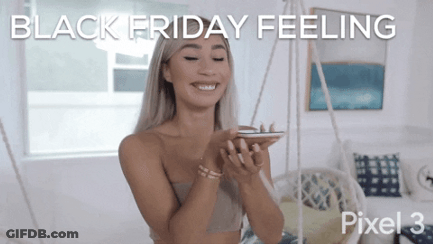 Google Pixel 3 Happy Shopping GIF