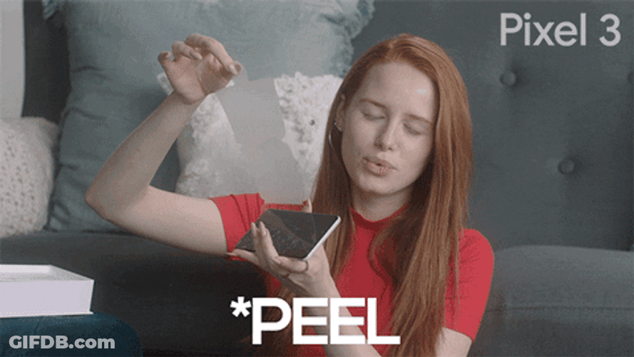 Google Pixel 3 Peeling New Phone GIF