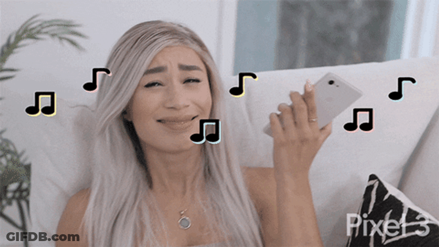 Google Pixel 3 Playing Music GIF
