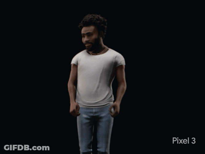 Google Pixel 3 Playmoji Confident GIF