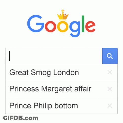 Google Search Princess Margaret Affair GIF