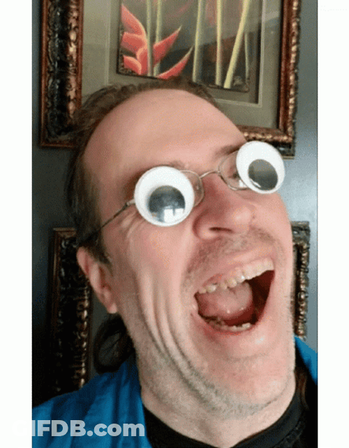Googly Eyes Man GIF