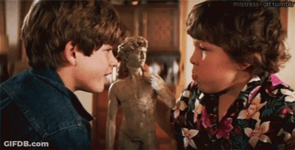 Goonies Sean Astin And Lawrence Cohen GIF
