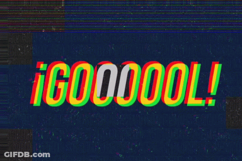 Goooool On Dark Background GIF