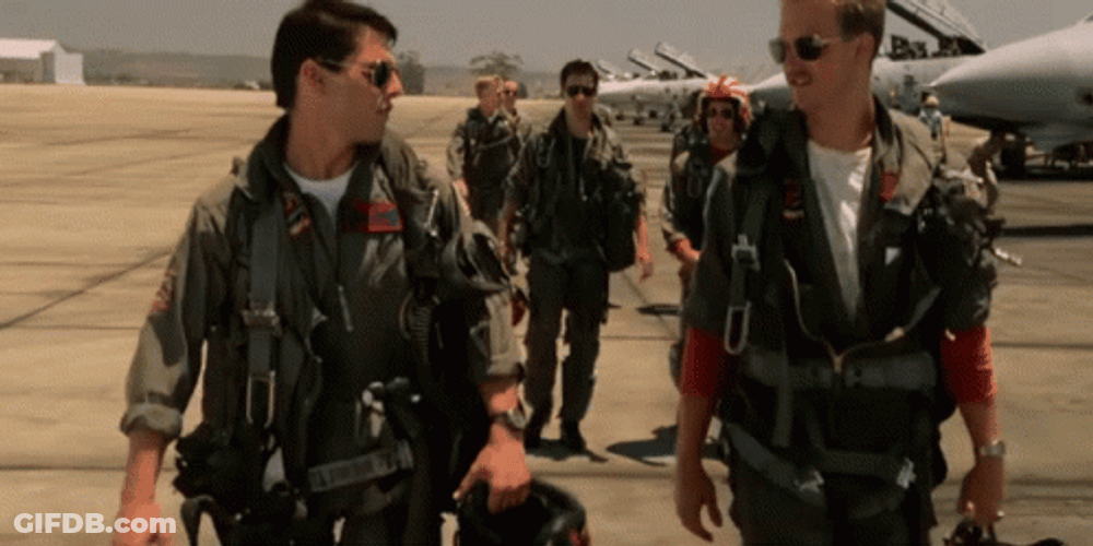 Goose Tom Cruise Top Gun High Five GIF