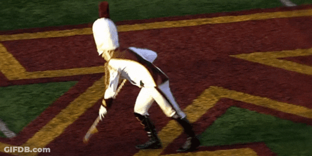 Gophers Team Cheering Stunt GIF