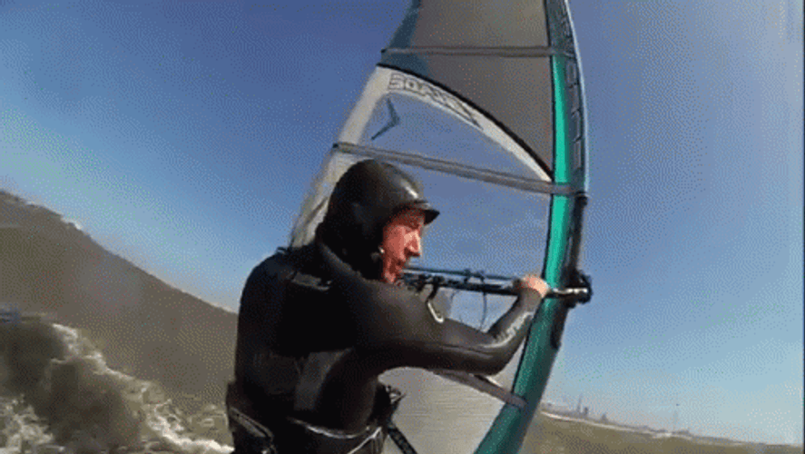 GoPro Recording Windsurfing GIF