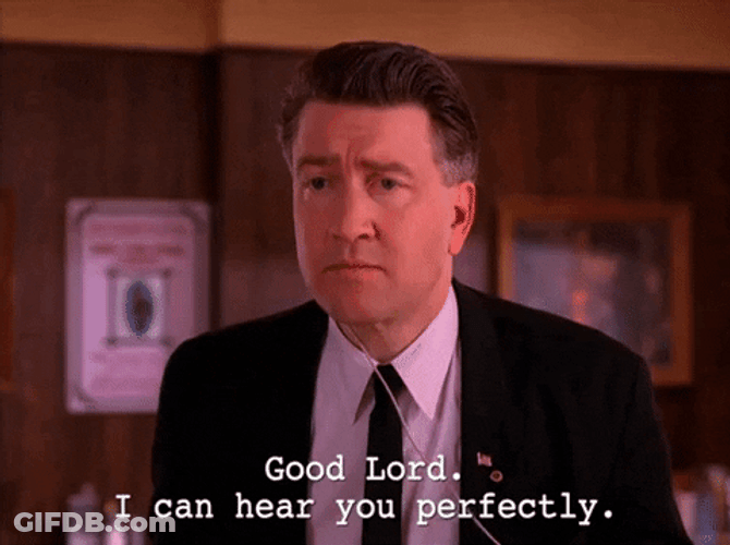 Gordon Cole Can You Hear Me Now Perfectly GIF