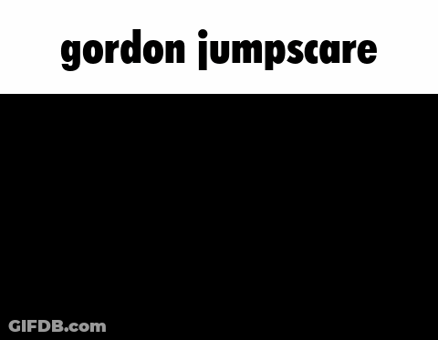 Gordon Jumpscare Is A Cartoon Train With A Very Angry Face And A Black Background . GIF