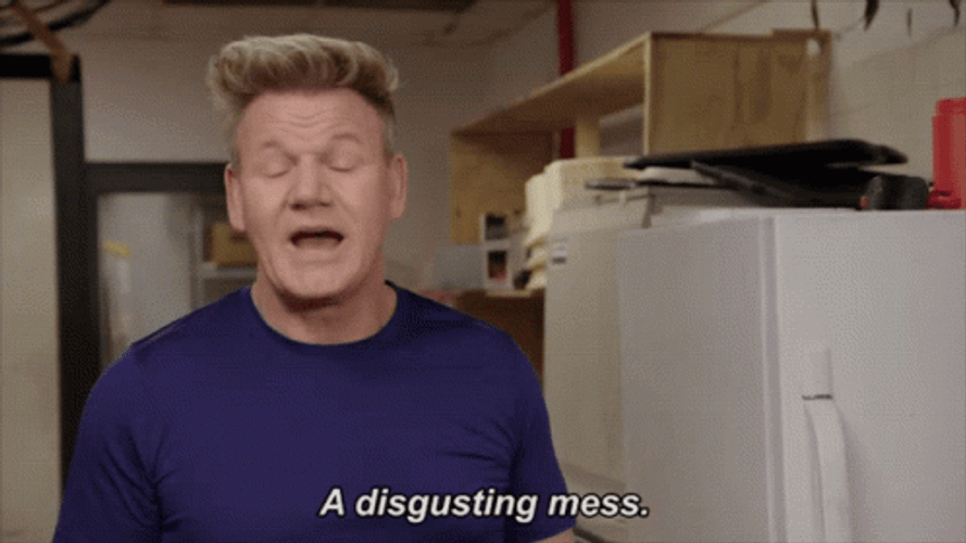 Gordon Ramsay A Disgusting Mess GIF