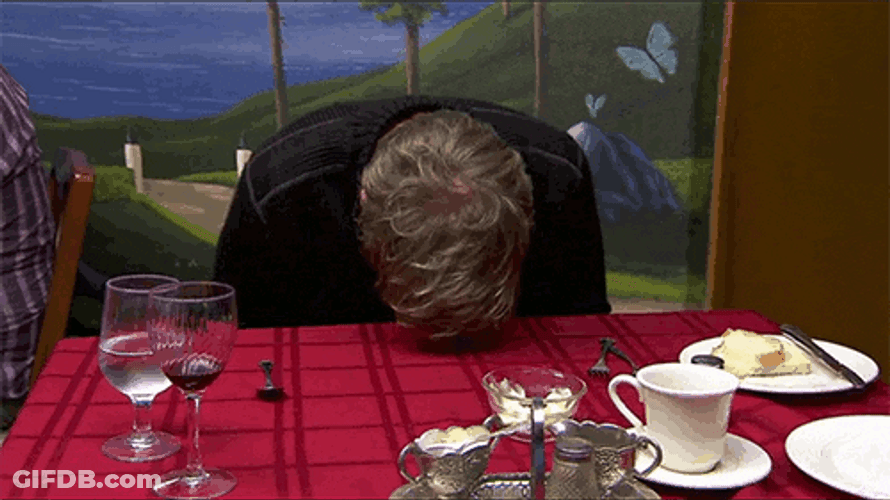 Gordon Ramsay Bang Head Against Wall Meme GIF