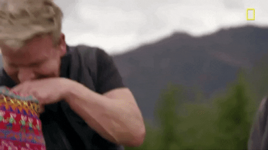 Gordon Ramsay Laughing In Peru GIF