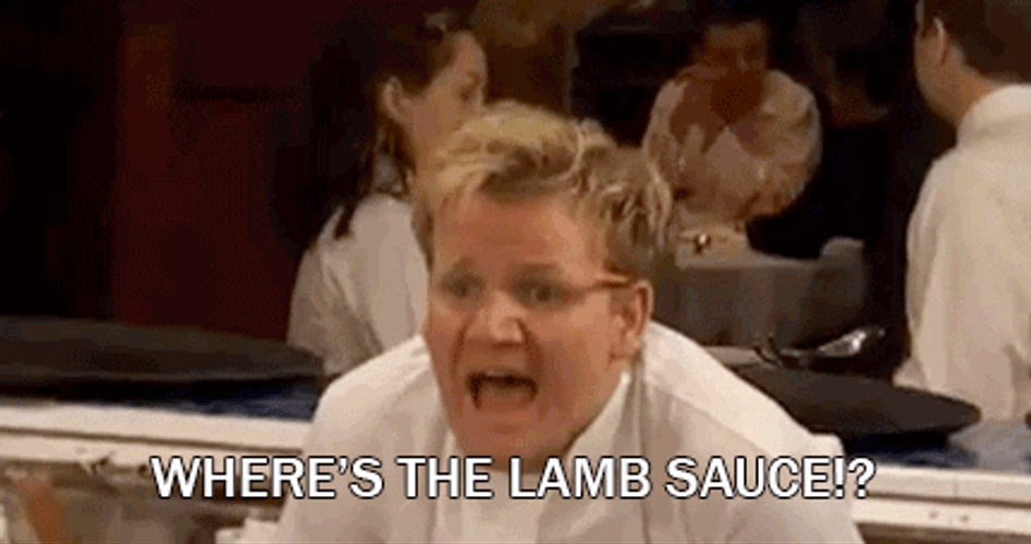 Gordon Ramsay Where's The Lamb Sauce GIF