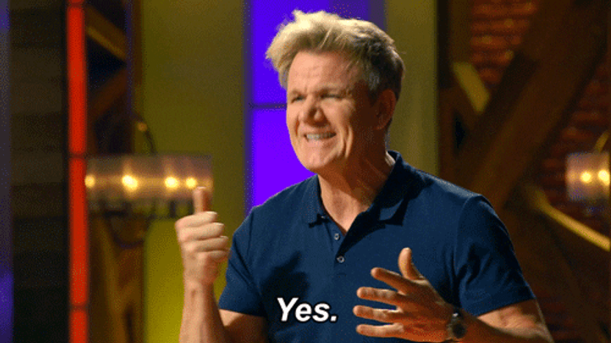 Gordon Ramsay Yes Nodding GIF