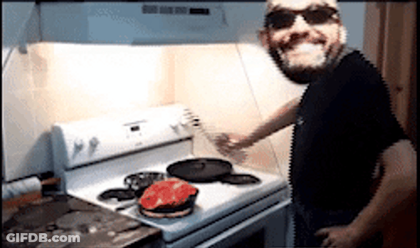Gordon Ramsey Cooking Steak Face Swap GIF