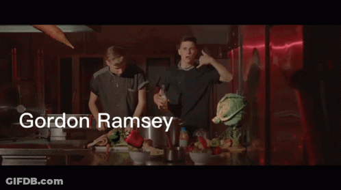 Gordon Ramsey 'S Ring Ring Video Features A Young Man GIF