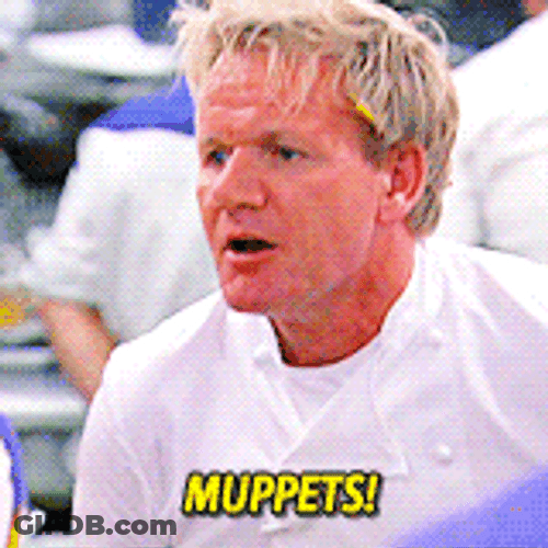 Gordon Ramsey Shouting Muppets GIF