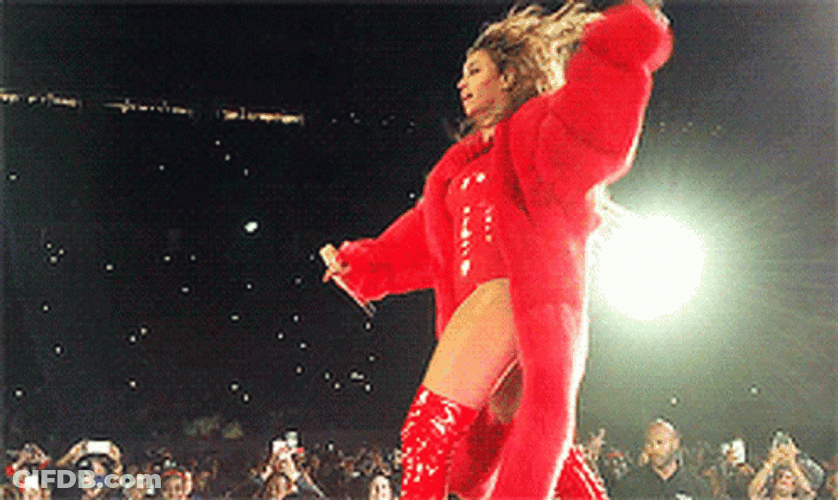 Gorgeous Beyonce Power Walking GIF