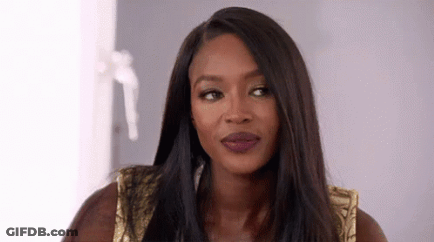 Gorgeous Black Girl Blank Stare GIF