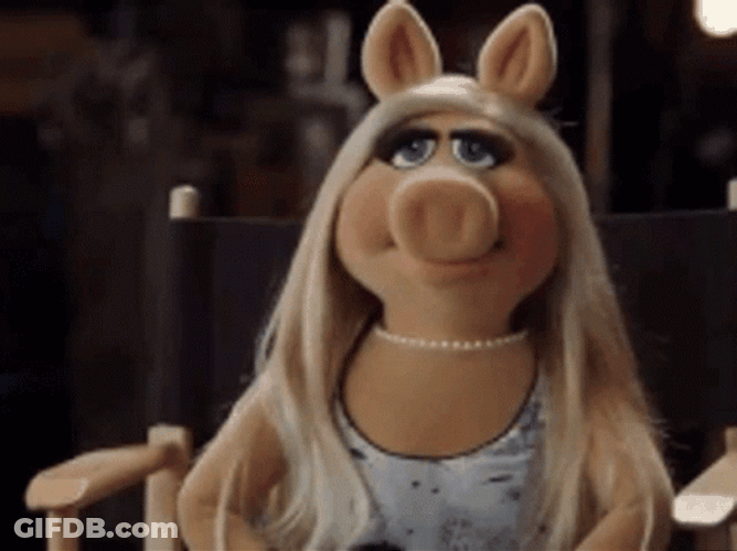 Gorgeous Blonde Miss Piggy GIF