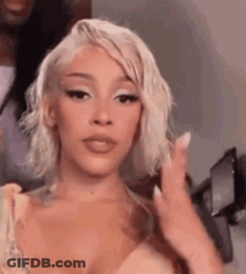 Gorgeous Doja Cat Fixing Hair GIF