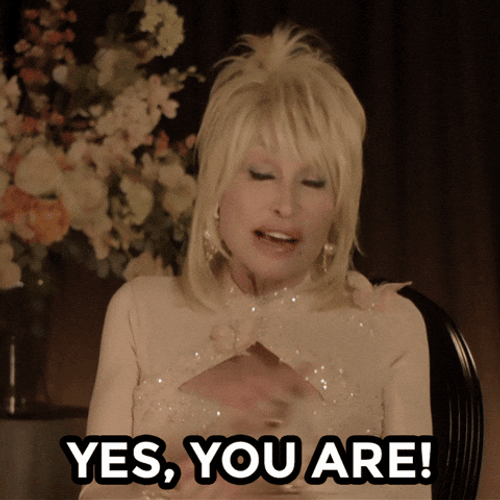 Gorgeous Dolly Parton Yes You Are GIF