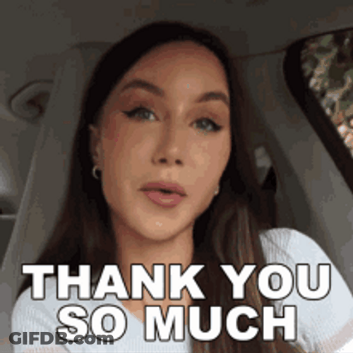 Gorgeous Lady Beat Face Thank You So Much GIF