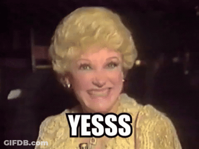 Gorgeous Lady Senile Smiling Yes GIF