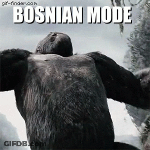 Gorilla Bosnian Mode GIF