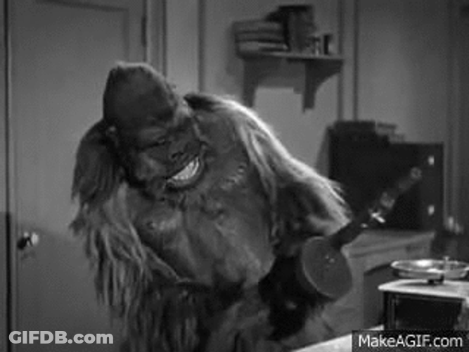 Gorilla Firing Movie Scene GIF