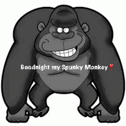 Gorilla Goodnight Love GIF
