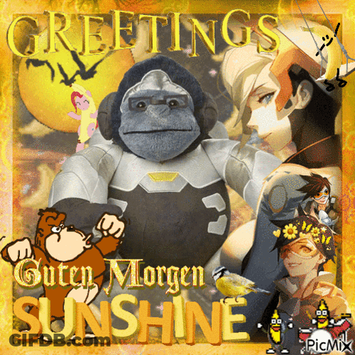 Gorilla Greetings Guten Morgen Sunshine GIF
