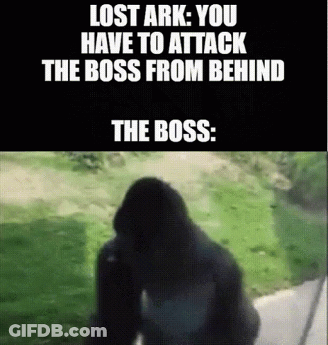 Gorilla Lost Ark Attack Boss From Behind Boss GIF
