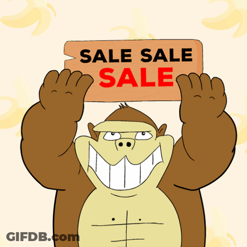 Gorilla Sale Sale Sale Selling GIF