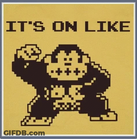Gorilla Saying It's On Like GIF