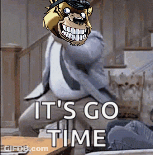 Gorilla Saying Its Go Time GIF
