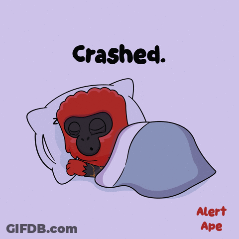 Gorilla Sleeping Under Blanket Crashed GIF