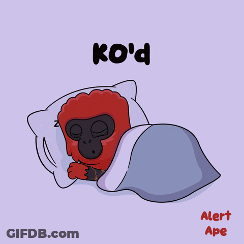 Gorilla Sleeping Under Blanket GIF