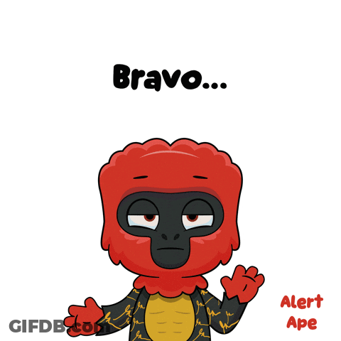 Gorilla With Bravo GIF