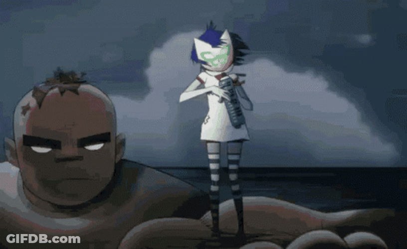 Gorillaz Cyborg Noodle Dancing GIF