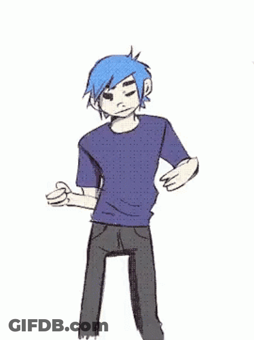Gorillaz Enjoying Adorable Dance GIF
