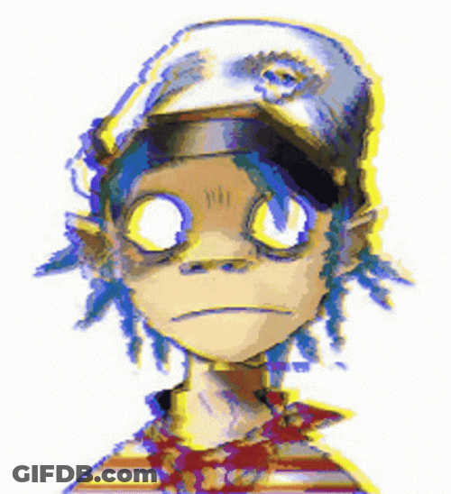 Gorillaz Glitch Effect GIF