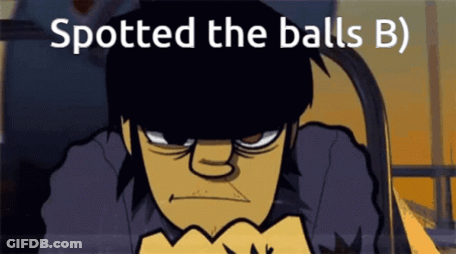 Gorillaz Spotted The Balls GIF