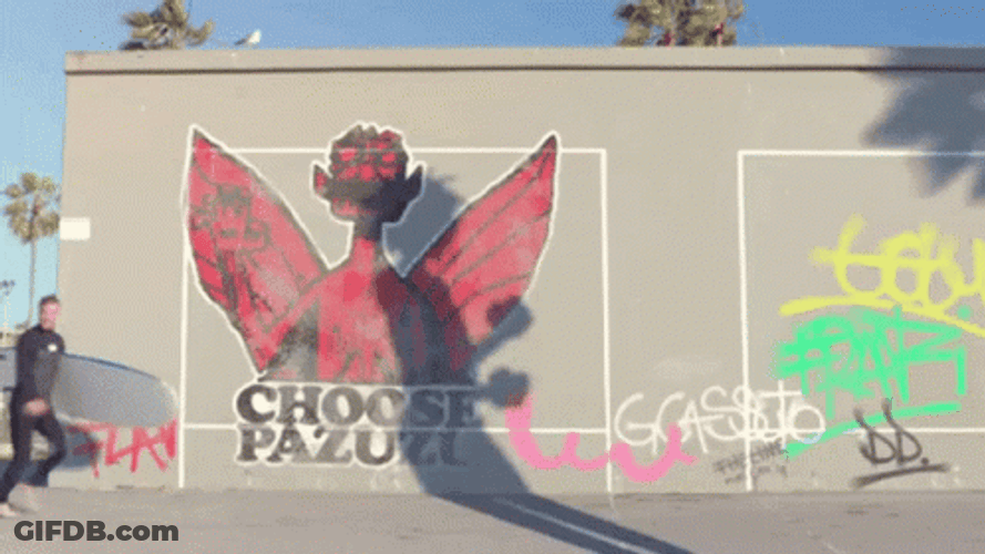 Gorillaz Walking Backward GIF