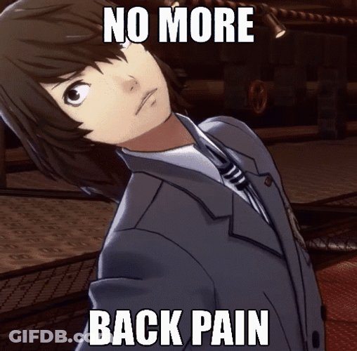 Goro Akechi I Need A Backiotomy GIF