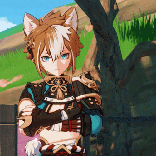 Gorou Genshin Thinking Of Love GIF